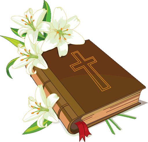 imagine of bible and funeral lily